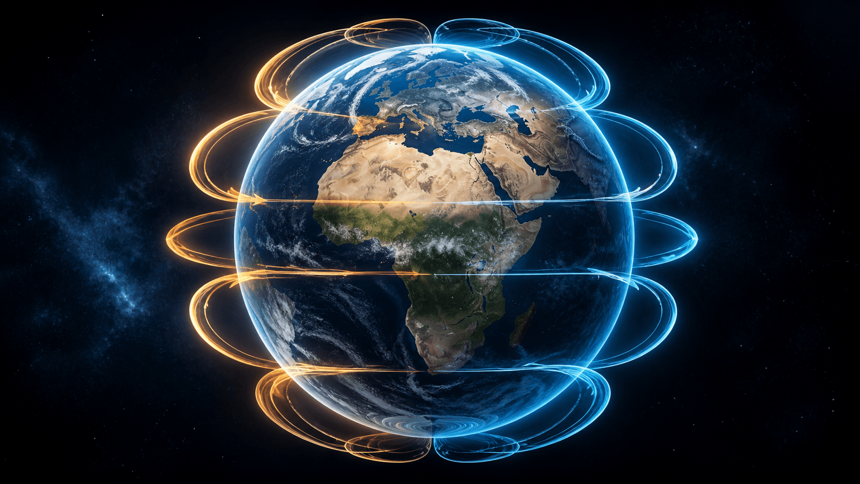 Global atmospheric circulation visualization